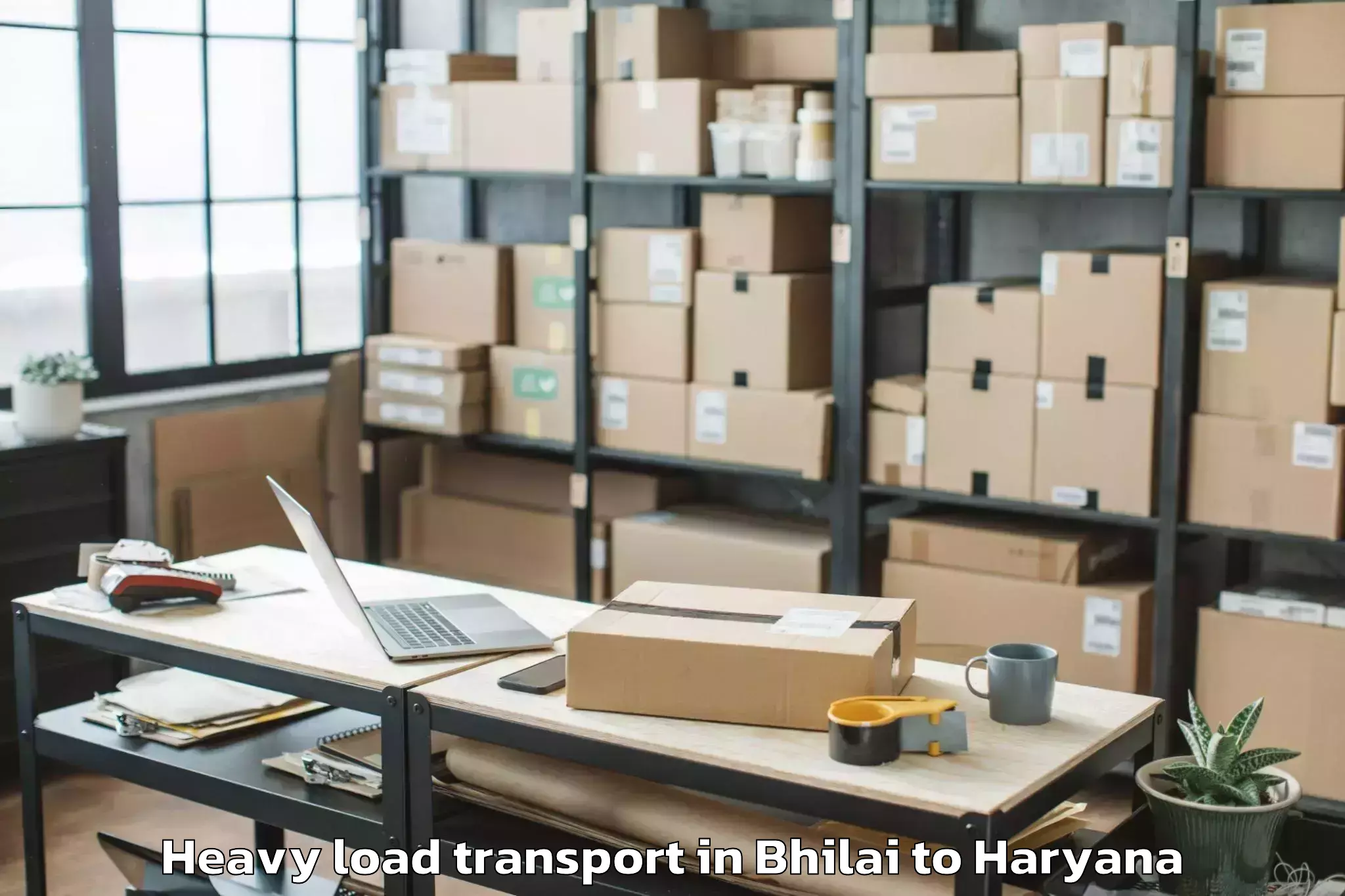 Easy Bhilai to Barwala Heavy Load Transport Booking